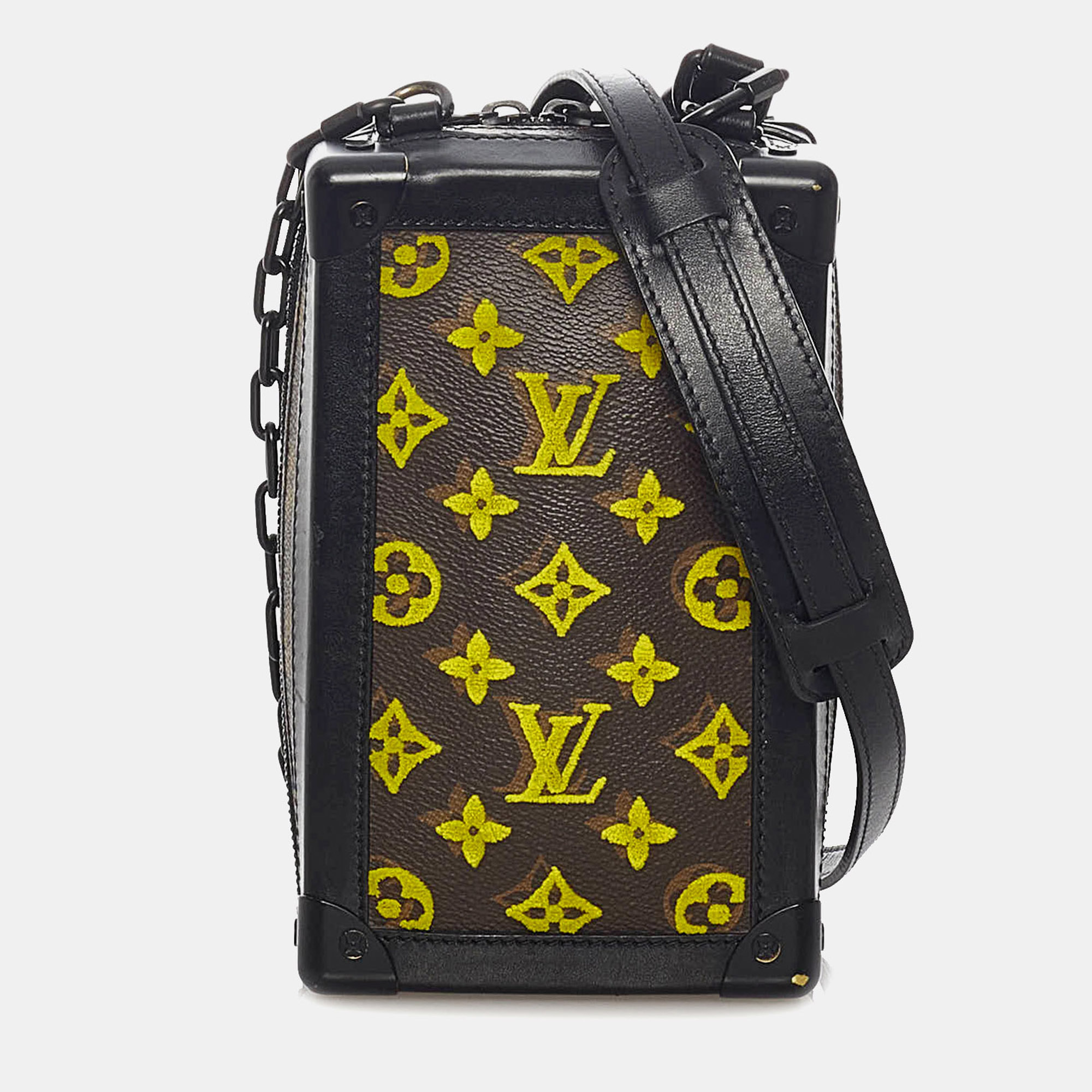 Louis Vuitton Black Brown Monogram Tuffetage Vertical Soft Trunk
Louis Vuitton Black Brown Monogram Tuffetage Vertical Soft Trunk