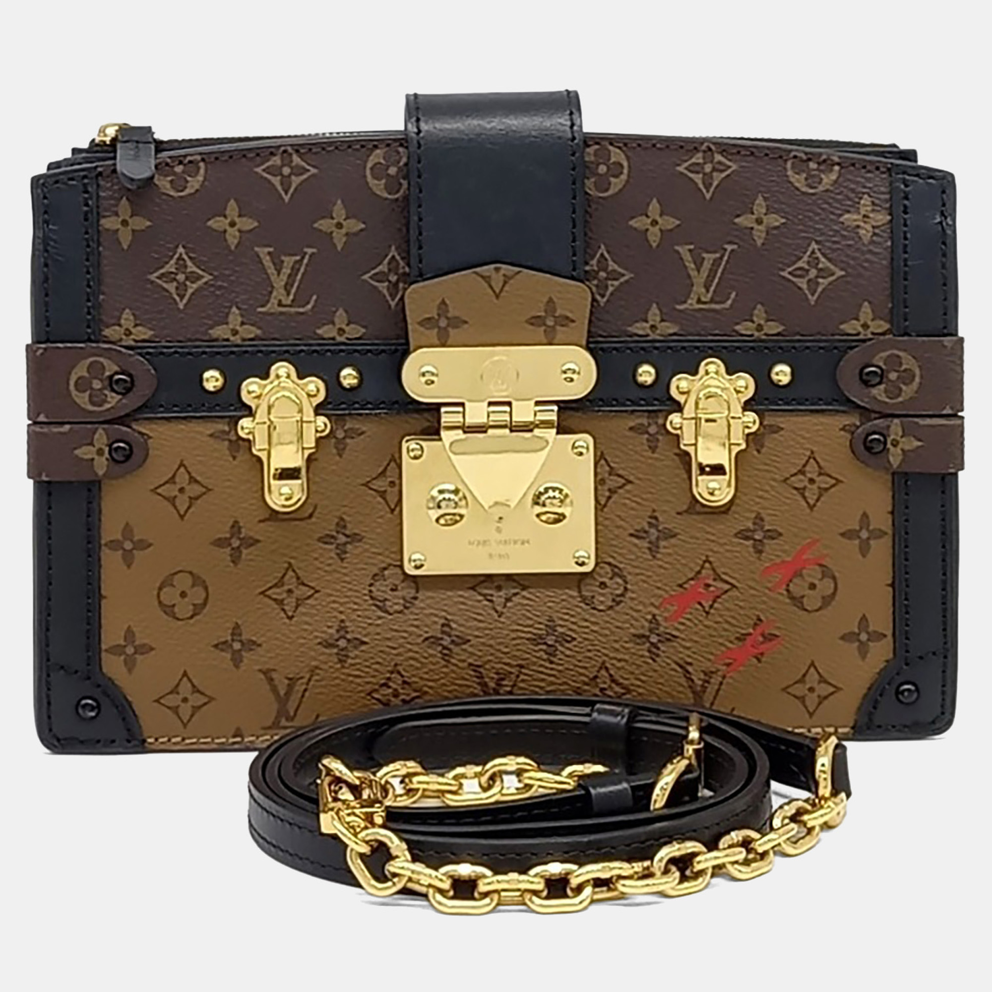Louis Vuitton Brown Coated Canvas Trunk Clutch
Louis Vuitton Brown Coated Canvas Trunk Clutch