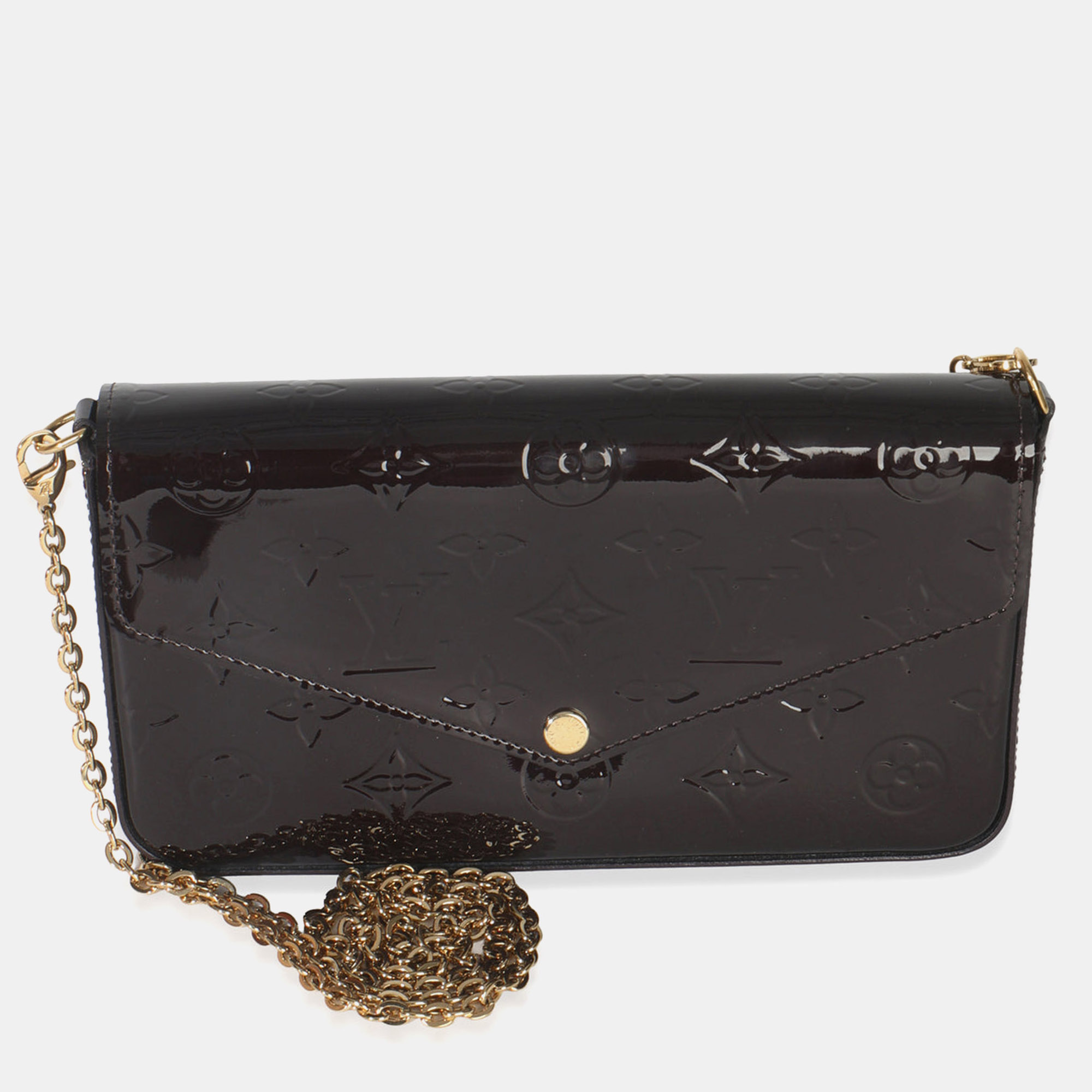 Louis Vuitton Amarante Monogram Vernis Pochette Felicie, Black
Louis Vuitton Amarante Monogram Vernis Pochette Felicie, Black