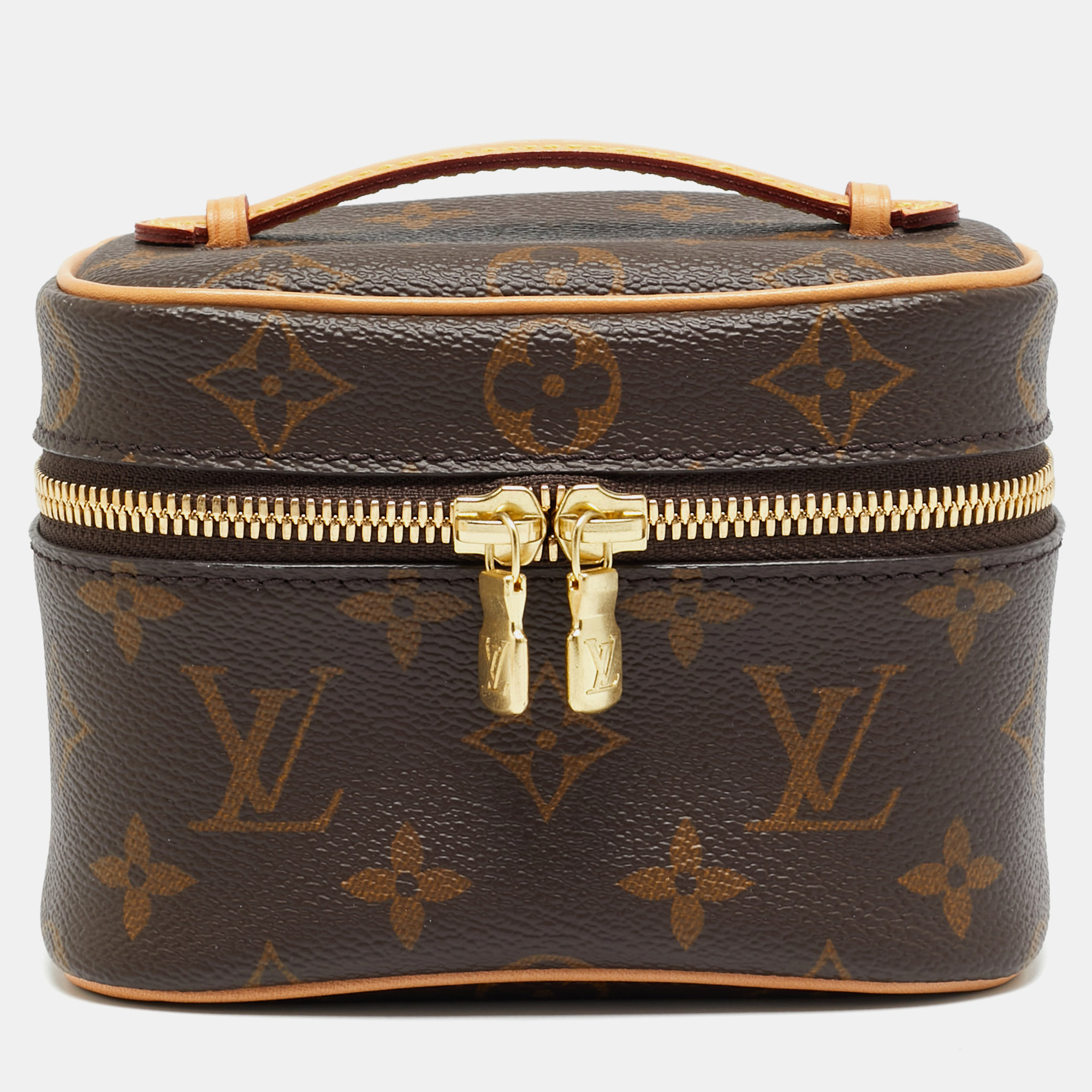 Louis Vuitton Nice Nano Monogram Canvas Cosmetic Case, Brown
Louis Vuitton Nice Nano Monogram Canvas Cosmetic Case, Brown