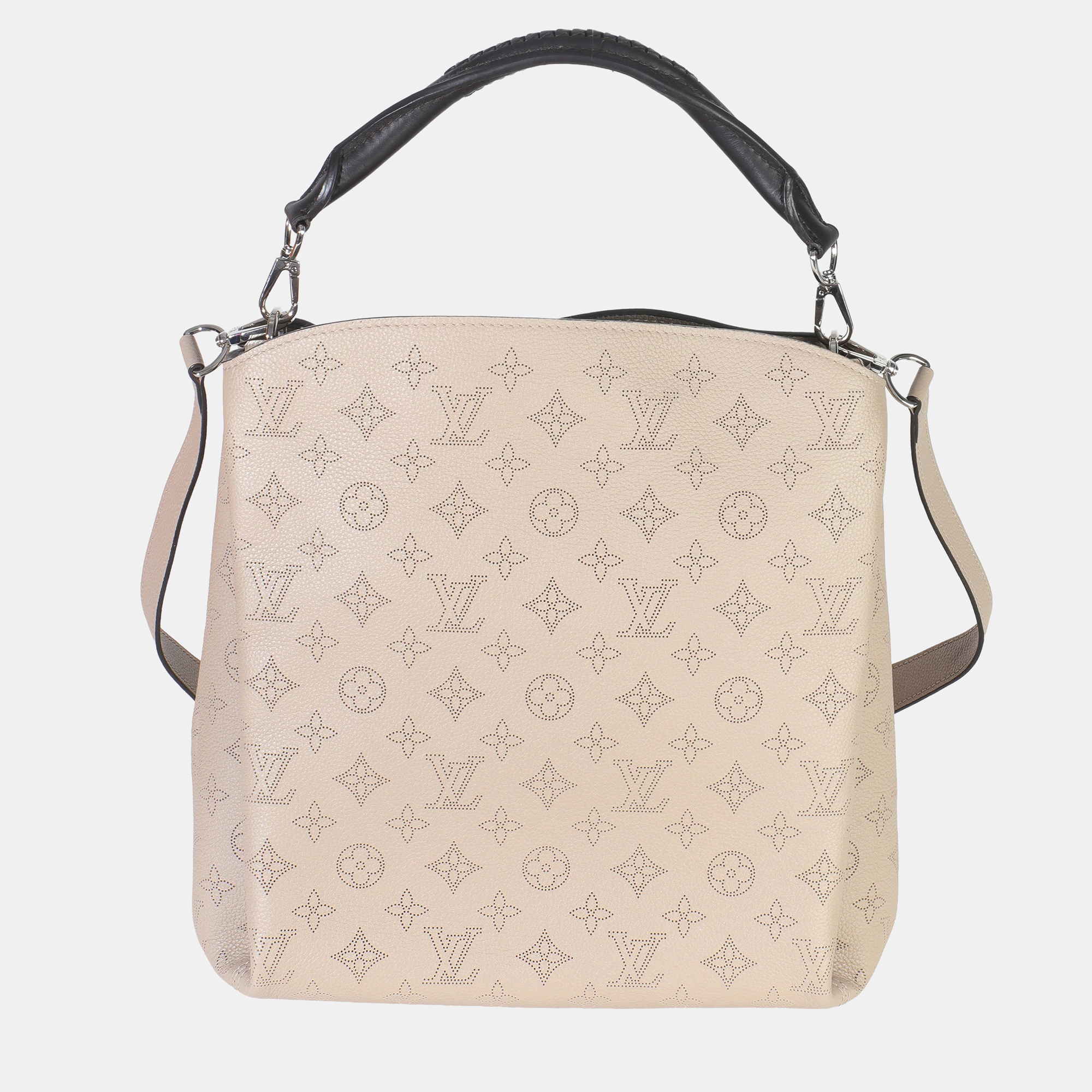 Louis Vuitton Galet Monogram Mahina Babylone w/ Strap & Handle, Beige
Louis Vuitton Galet Monogram Mahina Babylone w/ Strap & Handle, Beige