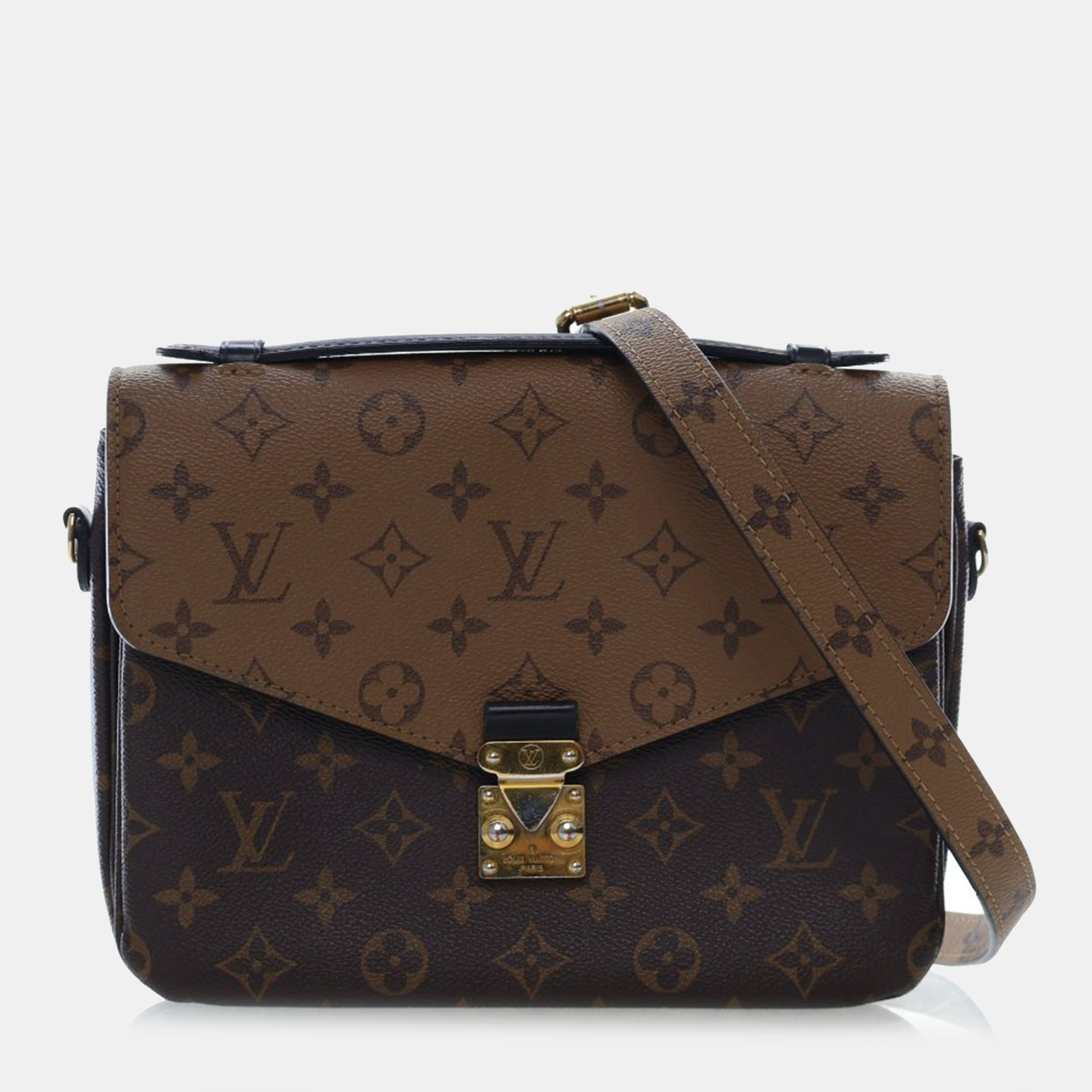 Louis Vuitton Monogram Reverse Pochette Metis Brown Coated Canvas Crossbody Bag
Louis Vuitton Monogram Reverse Pochette Metis Brown Coated Canvas Crossbody Bag