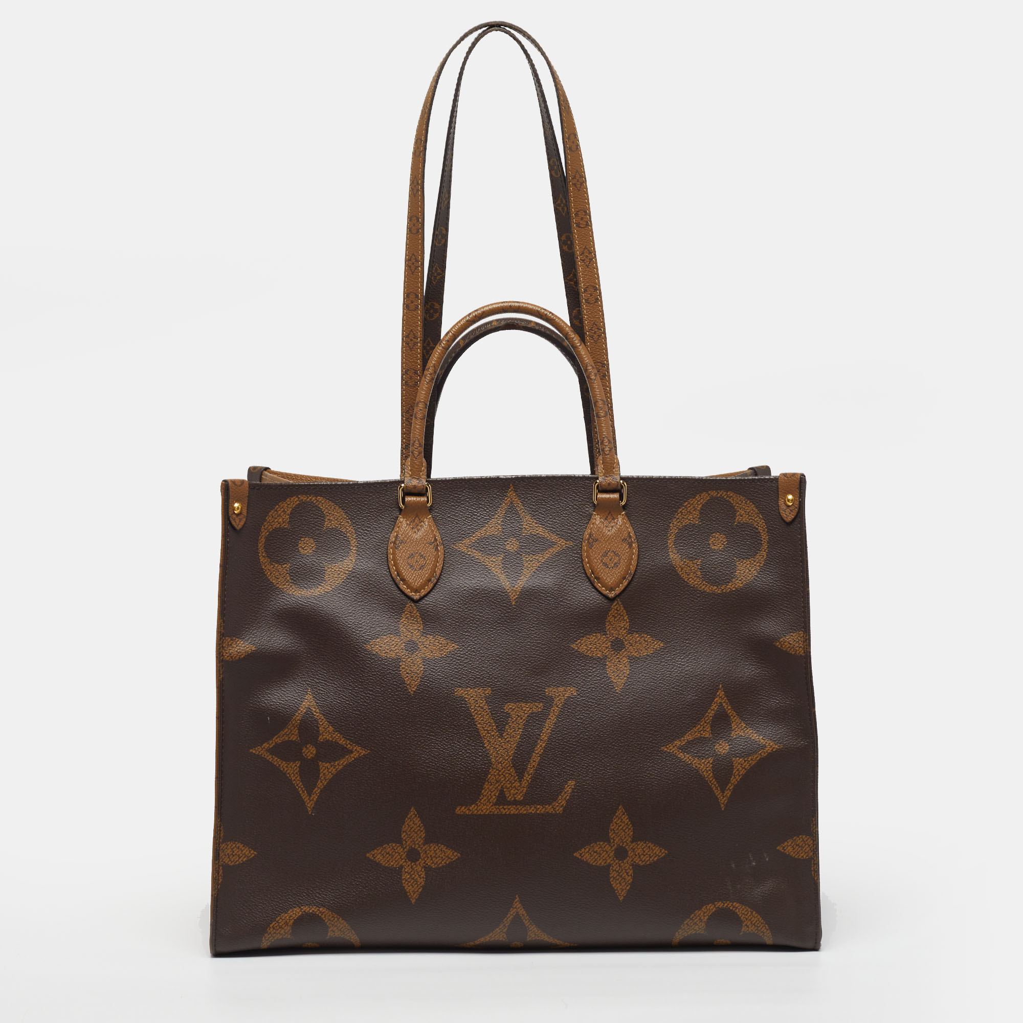 Louis Vuitton OnTheGo GM Monogram Reverse Canvas Bag, Brown
Louis Vuitton OnTheGo GM Monogram Reverse Canvas Bag, Brown