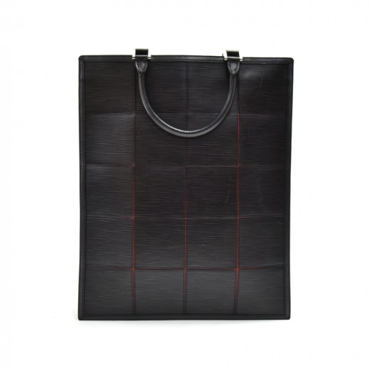 Louis Vuitton Silver Fizz Epi Stretch Line Black Epi Tote Bag-Limited Ed