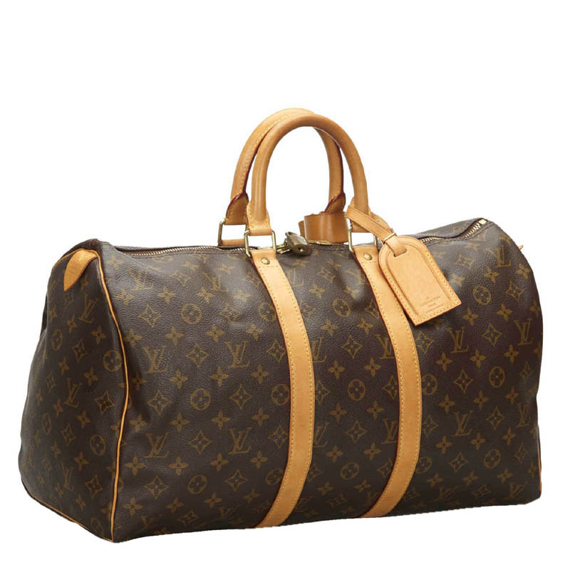 Louis Vuitton Monogram Canvas Keepall 45 Bag, Brown
Louis Vuitton Monogram Canvas Keepall 45 Bag, Brown