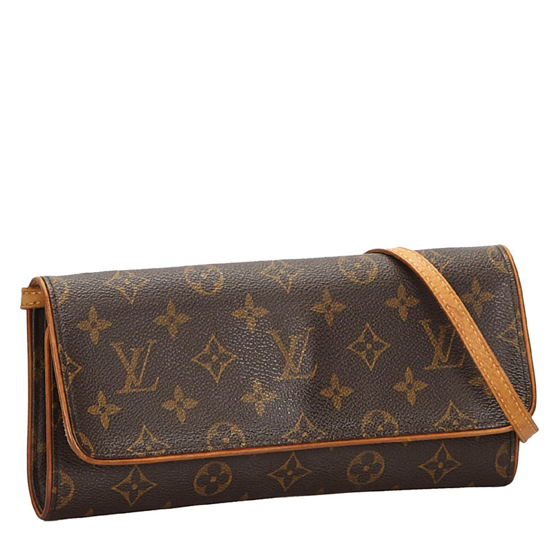 Louis Vuitton Monogram Canvas Pochette Twin GM Bag, Brown
Louis Vuitton Monogram Canvas Pochette Twin GM Bag, Brown