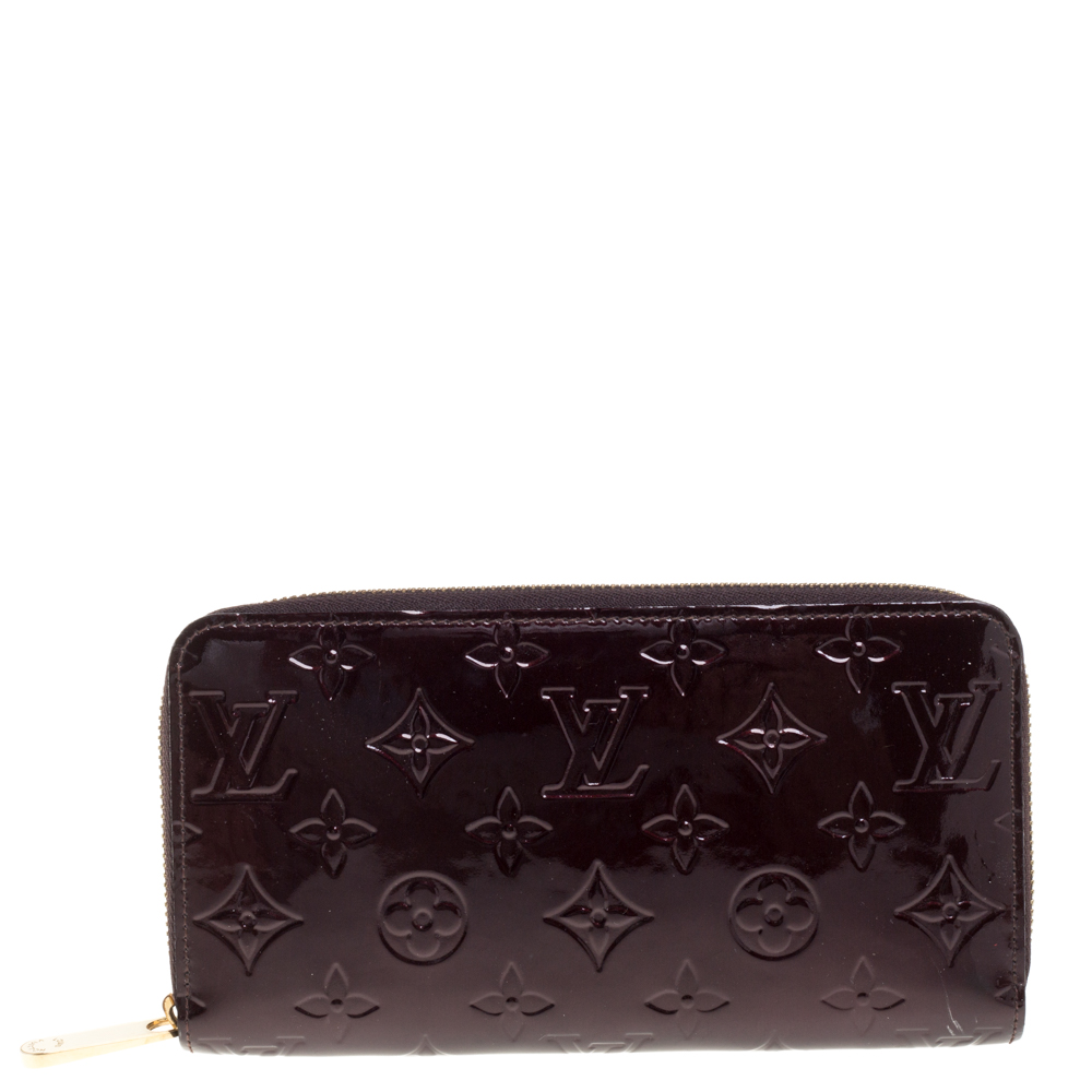 Image of Louis Vuitton Amarante Monogram Vernis Zippy Wallet