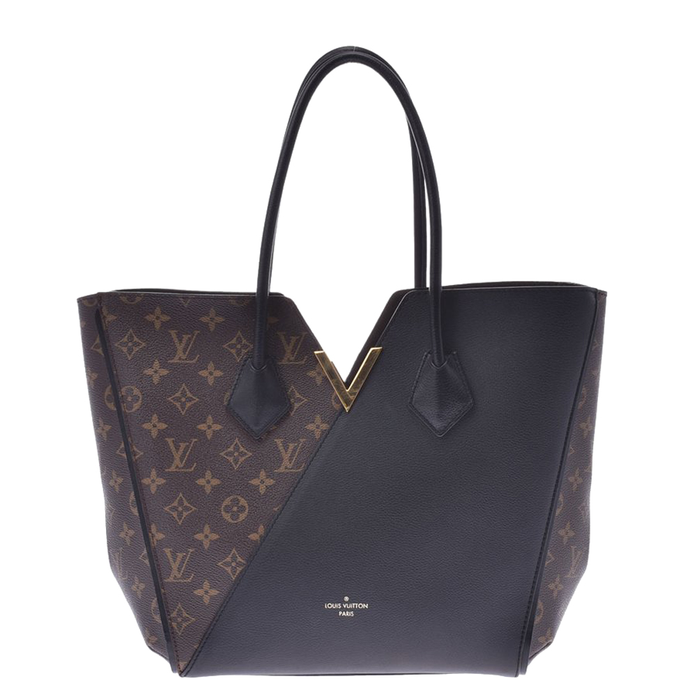 Image of Louis Vuitton Black/brown Monogram Canvas Kimono Tote bag