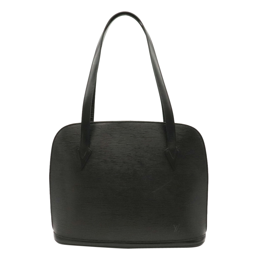 Image of Louis Vuitton Black Epi Leather Lussac Tote Bag