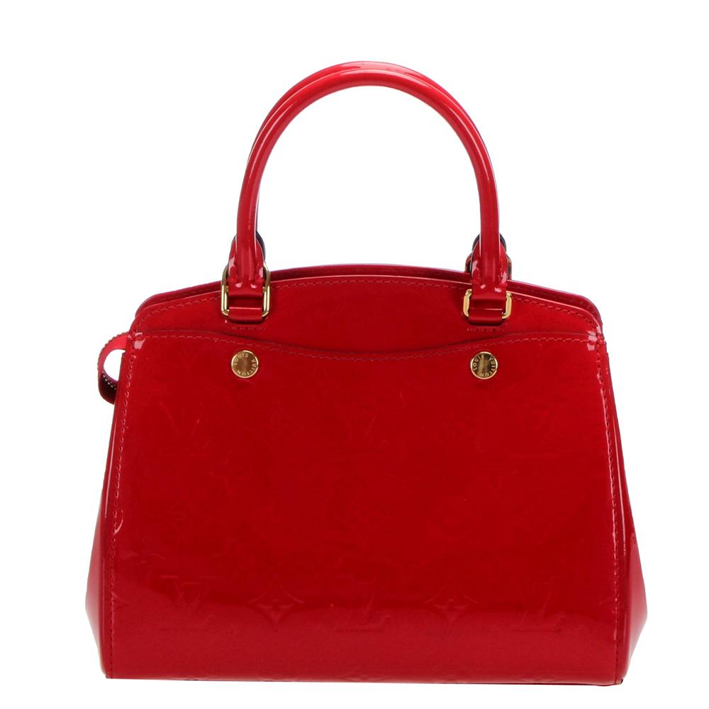 Louis Vuitton Red Monogram Vernis Brea PM Bag