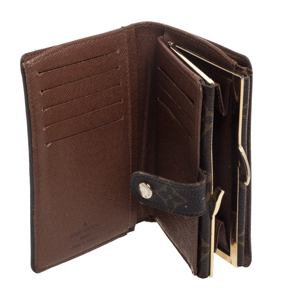 Louis Vuitton Monogram Canvas Port Feuille Vienoise French Purse Wallet, Brown
Louis Vuitton Monogram Canvas Port Feuille Vienoise French Purse Wallet, Brown