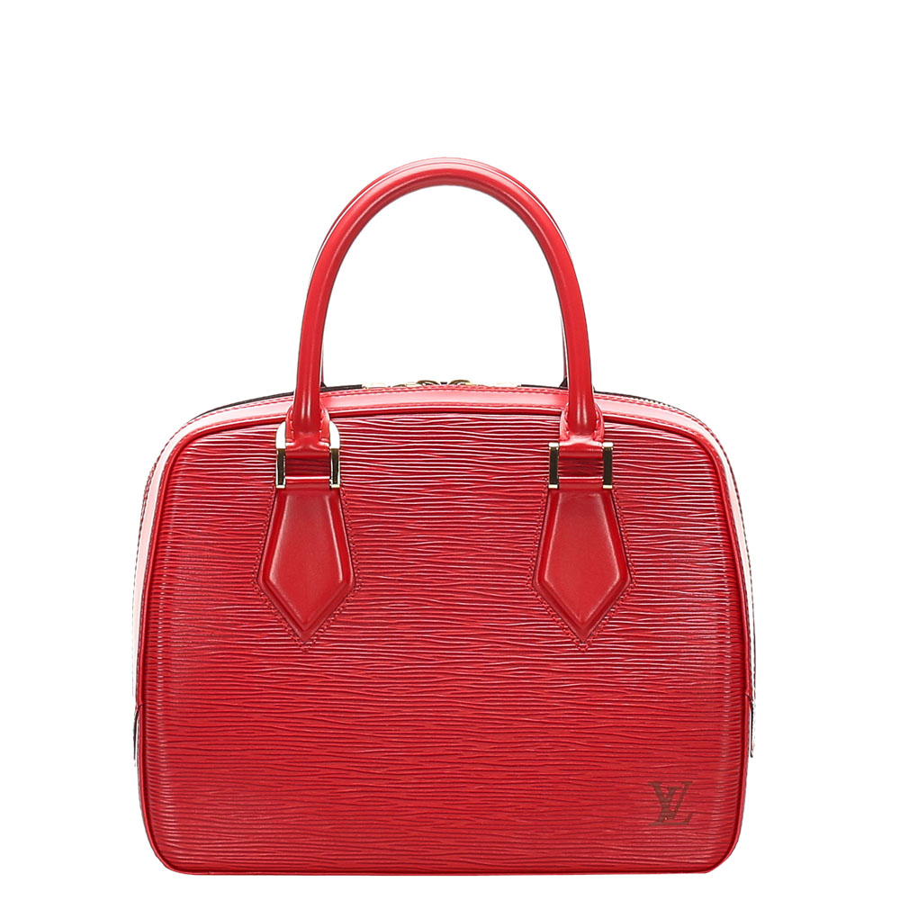 Louis Vuitton Red Epi Leather Sablon Bag