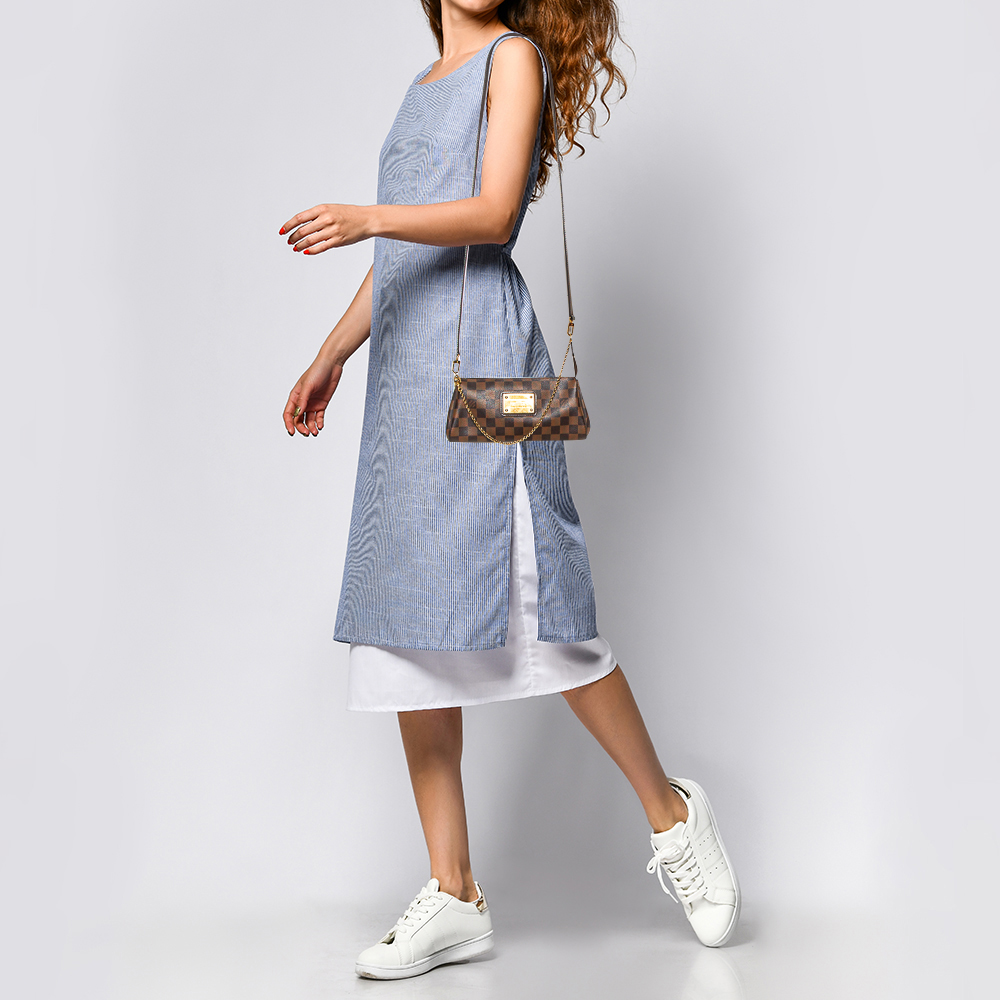 Louis Vuitton Damier Ebene Canvas Eva Pochette, Brown
Louis Vuitton Damier Ebene Canvas Eva Pochette, Brown