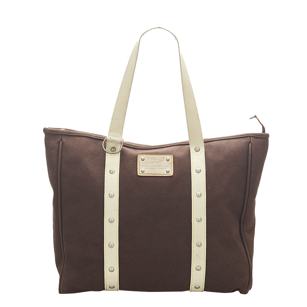 Louis Vuitton Brown Canvas Antigua Cabas GM Bag