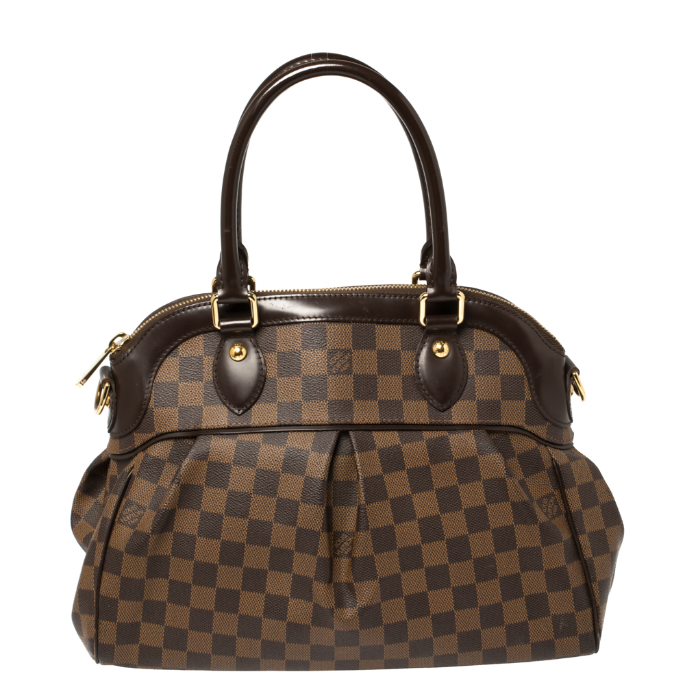 Louis Vuitton Damier Ebene Canvas and Leather Trevi PM Bag