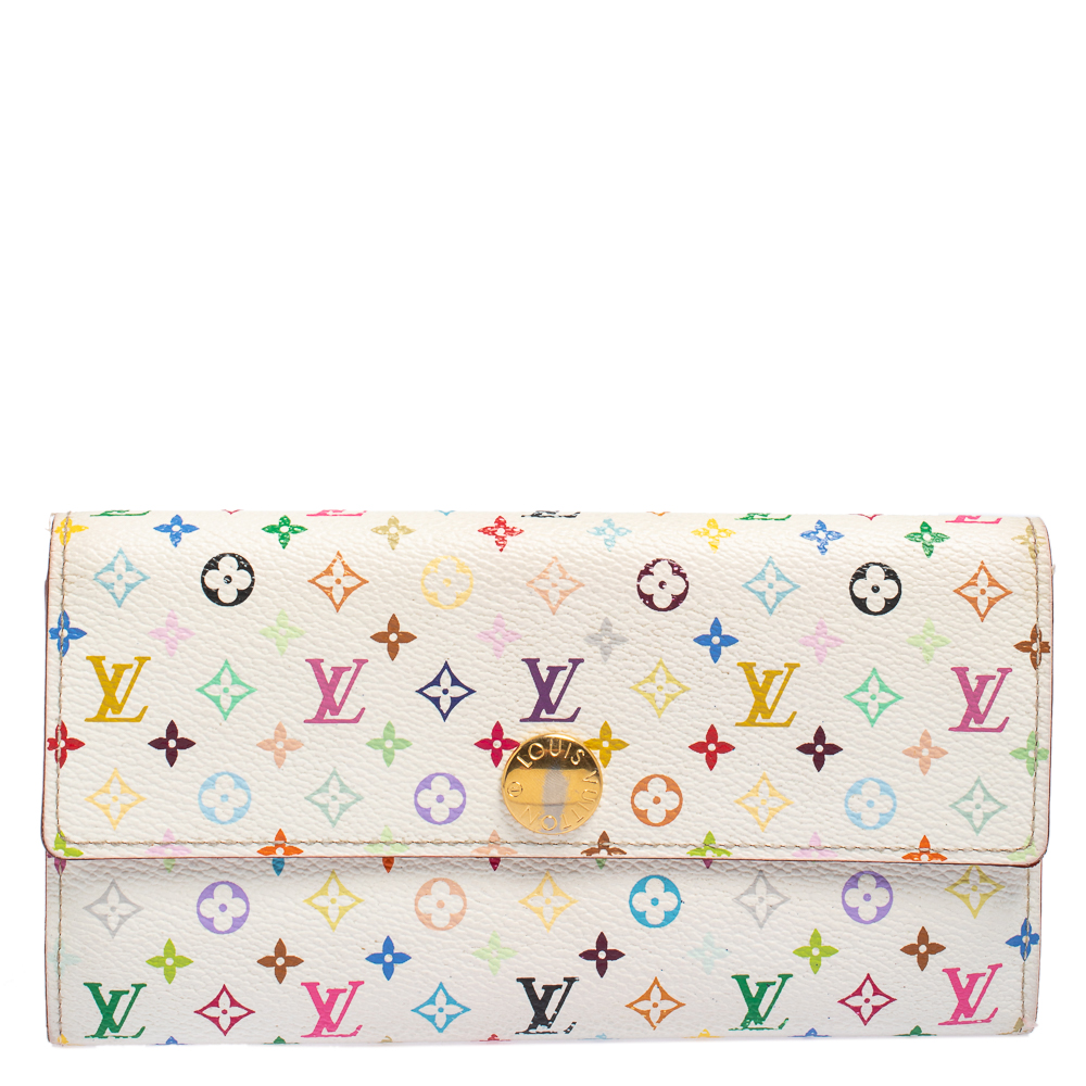 Louis Vuitton Multicolore Monogram Coated Canavas Sarah Continental Wallet