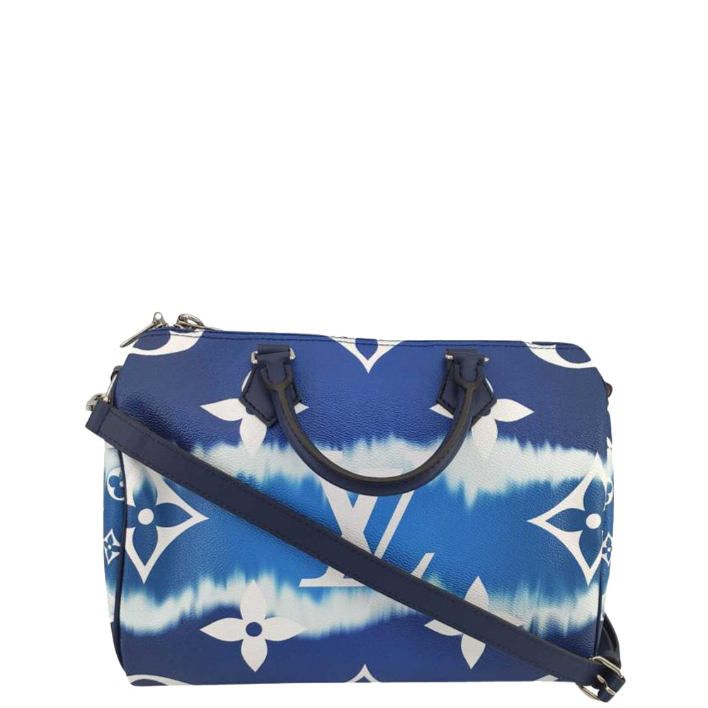 Louis Vuitton Blue Canvas Speedy Escale Shoulder Bag
