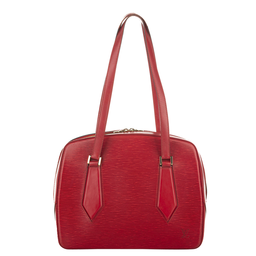 Louis Vuitton Red Epi Leather Voltaire Bag
