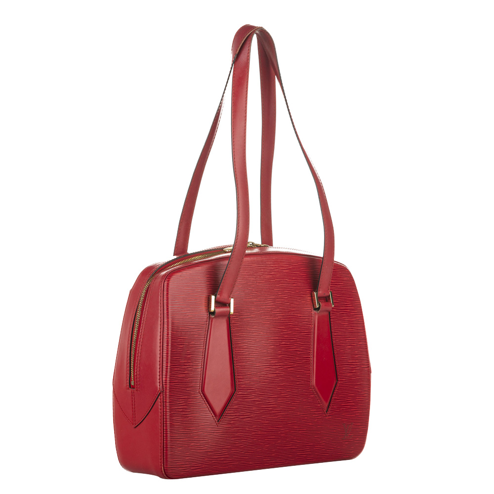 

Louis Vuitton Red Epi Leather Voltaire Bag