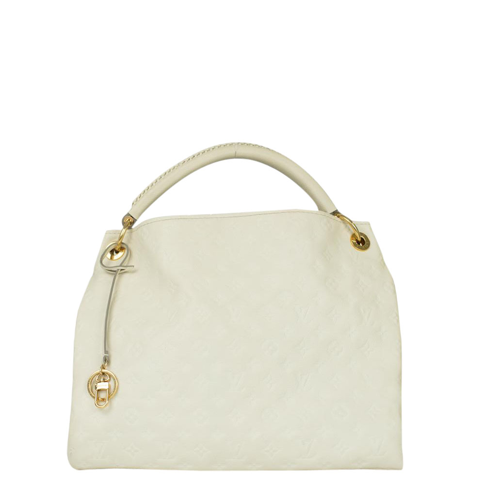 Louis Vuitton White Monogram Empreinte Leather Artsy Bag