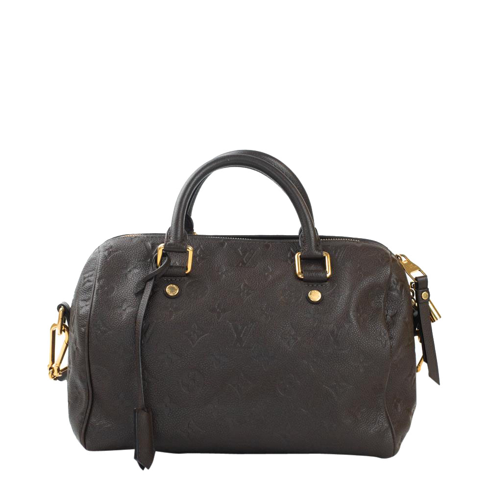 Louis Vuitton Brown Monogram Empreinte Leather Speedy Bag