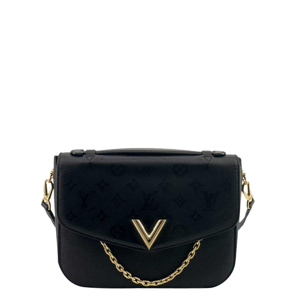 Louis Vuitton Black Monogram Empreinte Leather Very Shoulder Bag