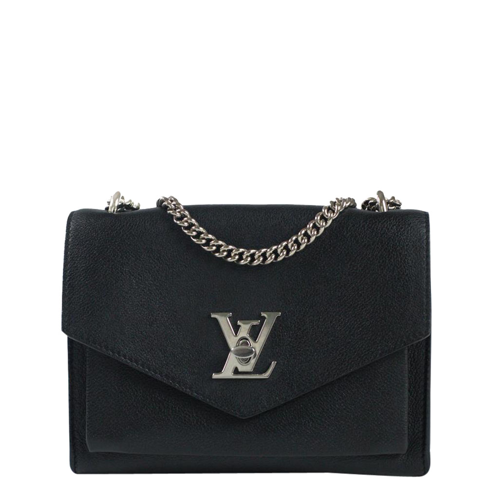 Louis Vuitton Black Leather Lockme Bag