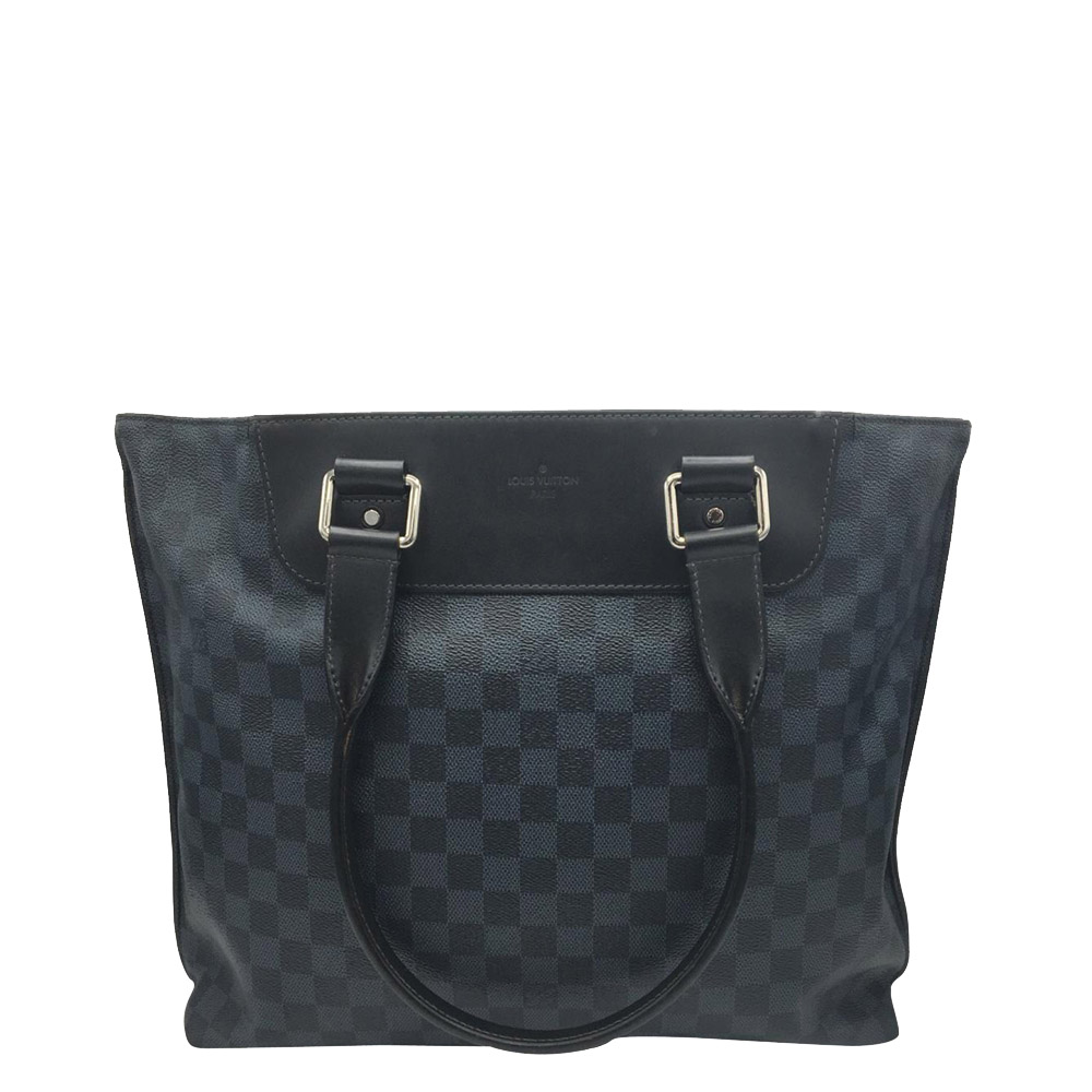 Louis Vuitton Black/Blue Canvas Voyage Shoulder Bag