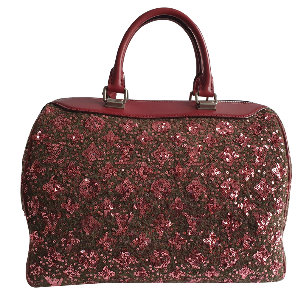 Louis Vuitton Burgandy Sequin Monogram Sunshine Express Speedy 30 Bag, Burgundy
Louis Vuitton Burgandy Sequin Monogram Sunshine Express Speedy 30 Bag, Burgundy
