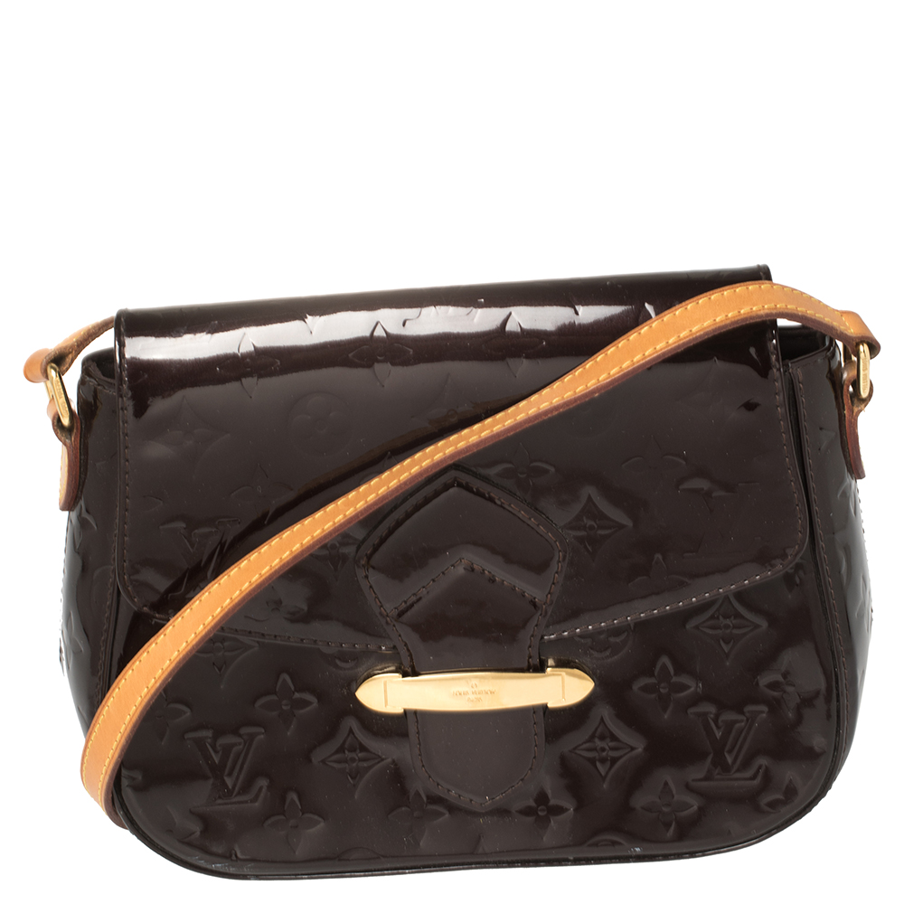 Louis Vuitton Amarante Monogram Vernis Leather Bellflower GM Bag
