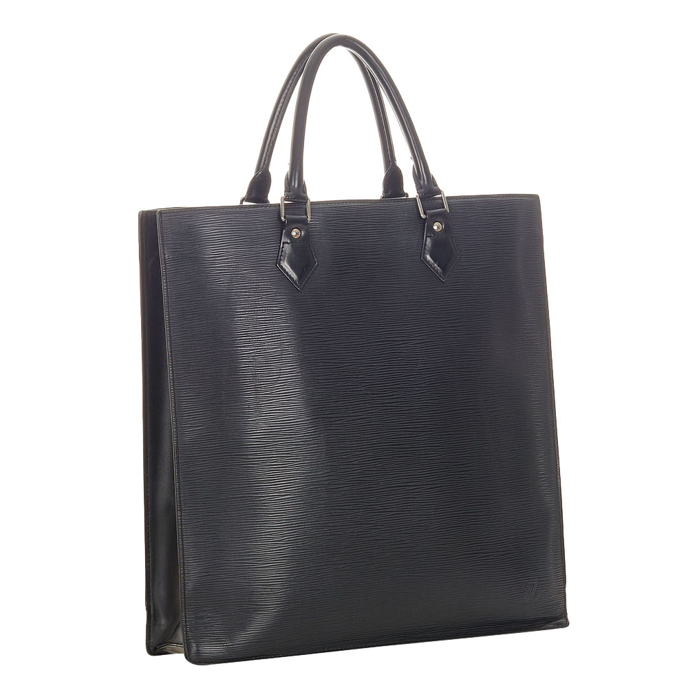 

Louis Vuitton Black Epi Leather Sac Plat PM Bag