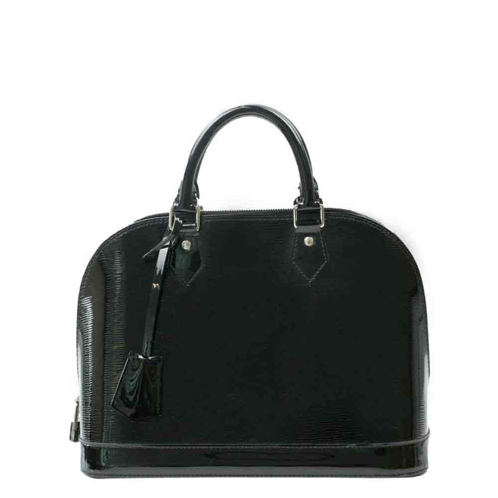 Louis Vuitton Black Epi Leather Alma Bag