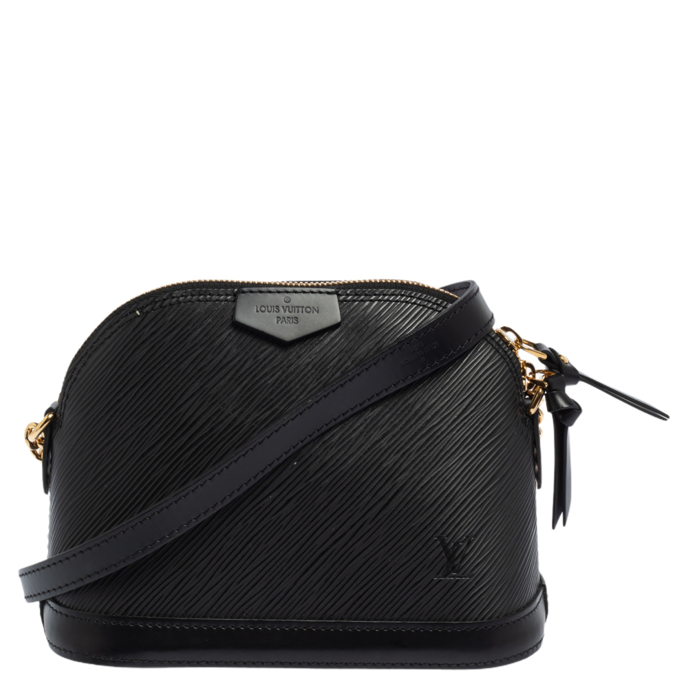 Louis Vuitton Black Epi Leather Mini Alma Bag
