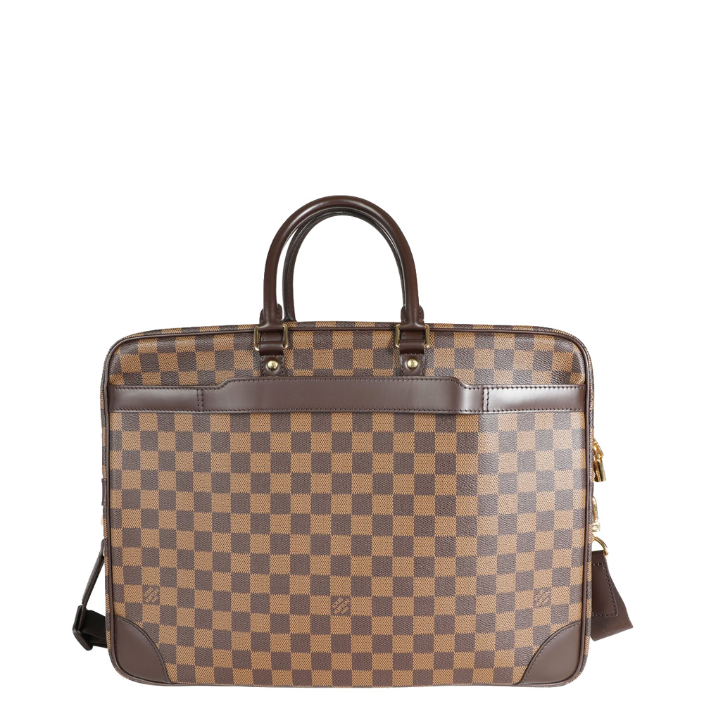 Louis Vuitton Damier Ebene Canvas Porte-Documents Voyage GM Bag female Brown