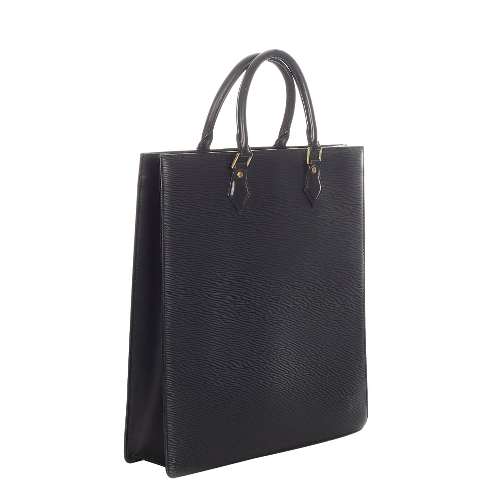 

Louis Vuitton Epi Leather Sac Plat PM Bag, Black