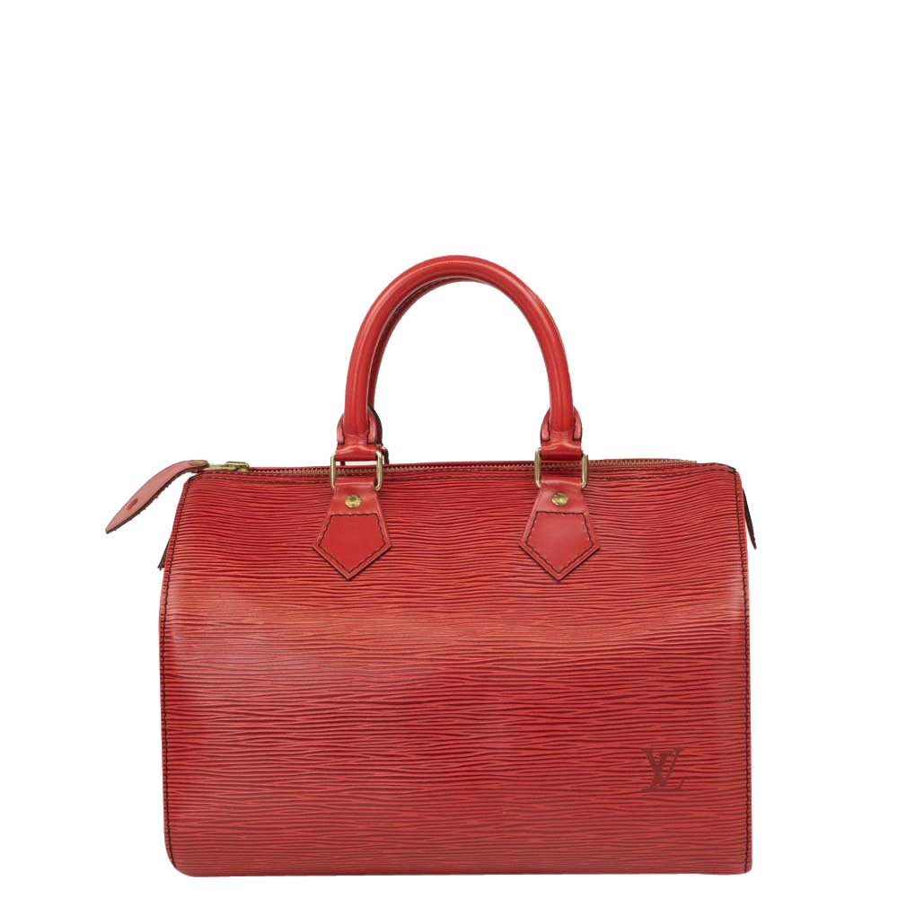 Louis Vuitton Red Epi Leather Speedy Bag