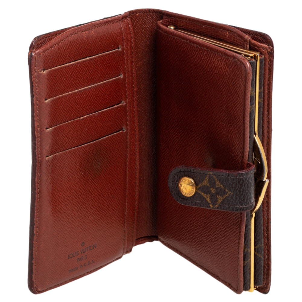 Louis Vuitton Monogram Canvas Port Feuille Vienoise French Purse Wallet, Brown
Louis Vuitton Monogram Canvas Port Feuille Vienoise French Purse Wallet, Brown