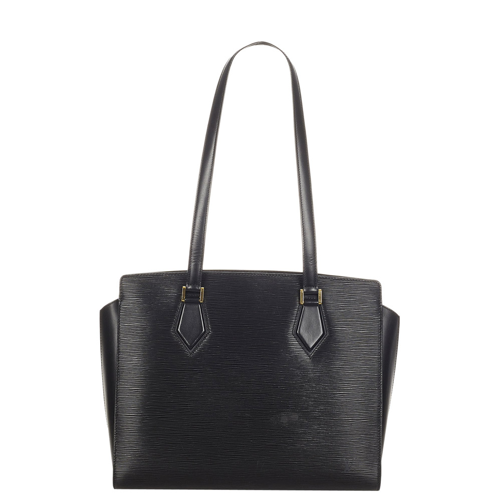 Louis Vuitton Black Epi Leather Dupleix Bag