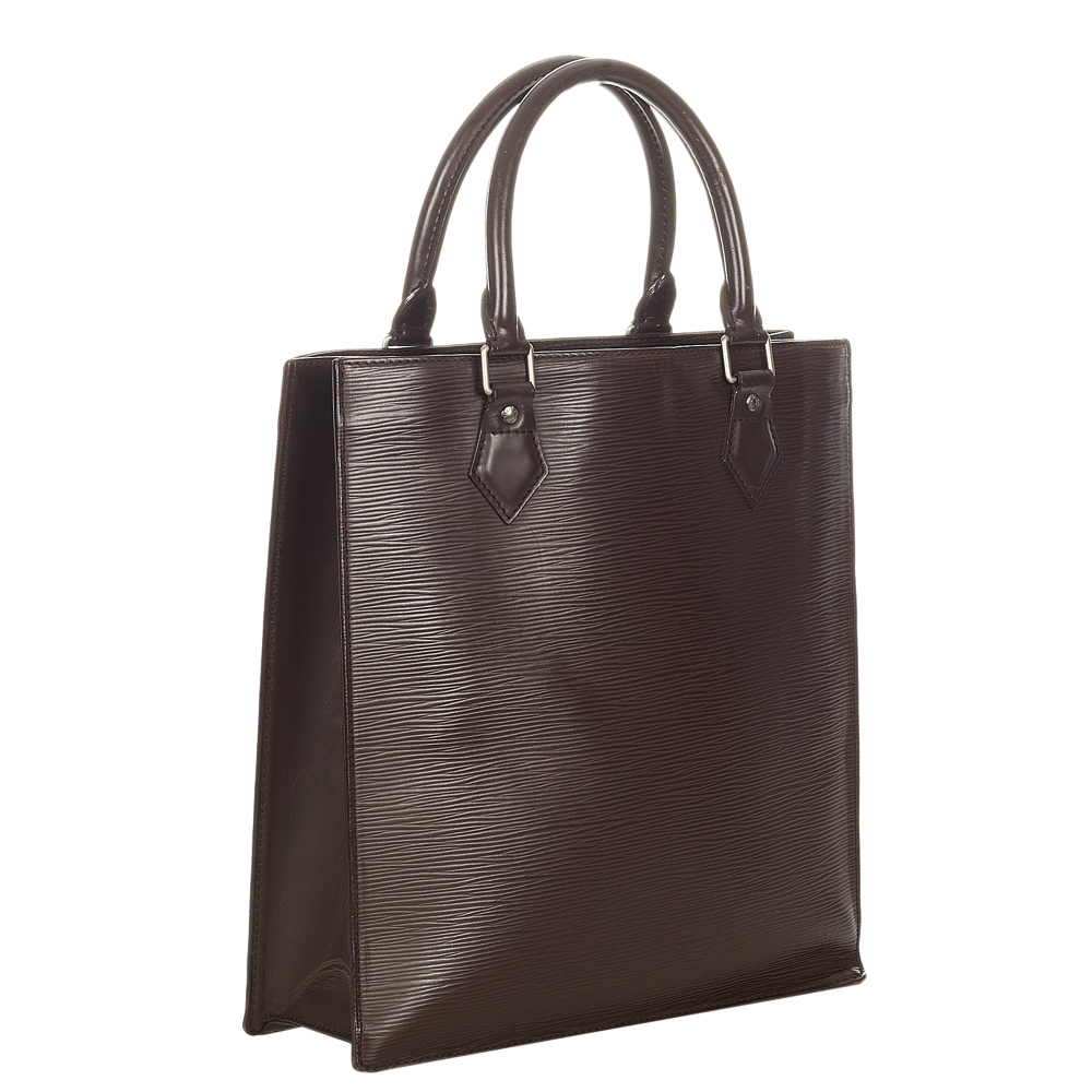 

Louis Vuitton Brown Epi Leather Sac Plat PM Bag