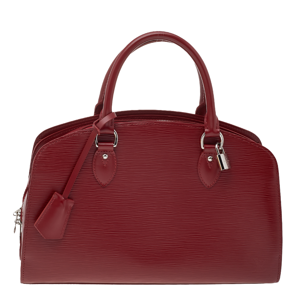 Louis Vuitton Carmine Epi Leather Pont Neuf PM Bag