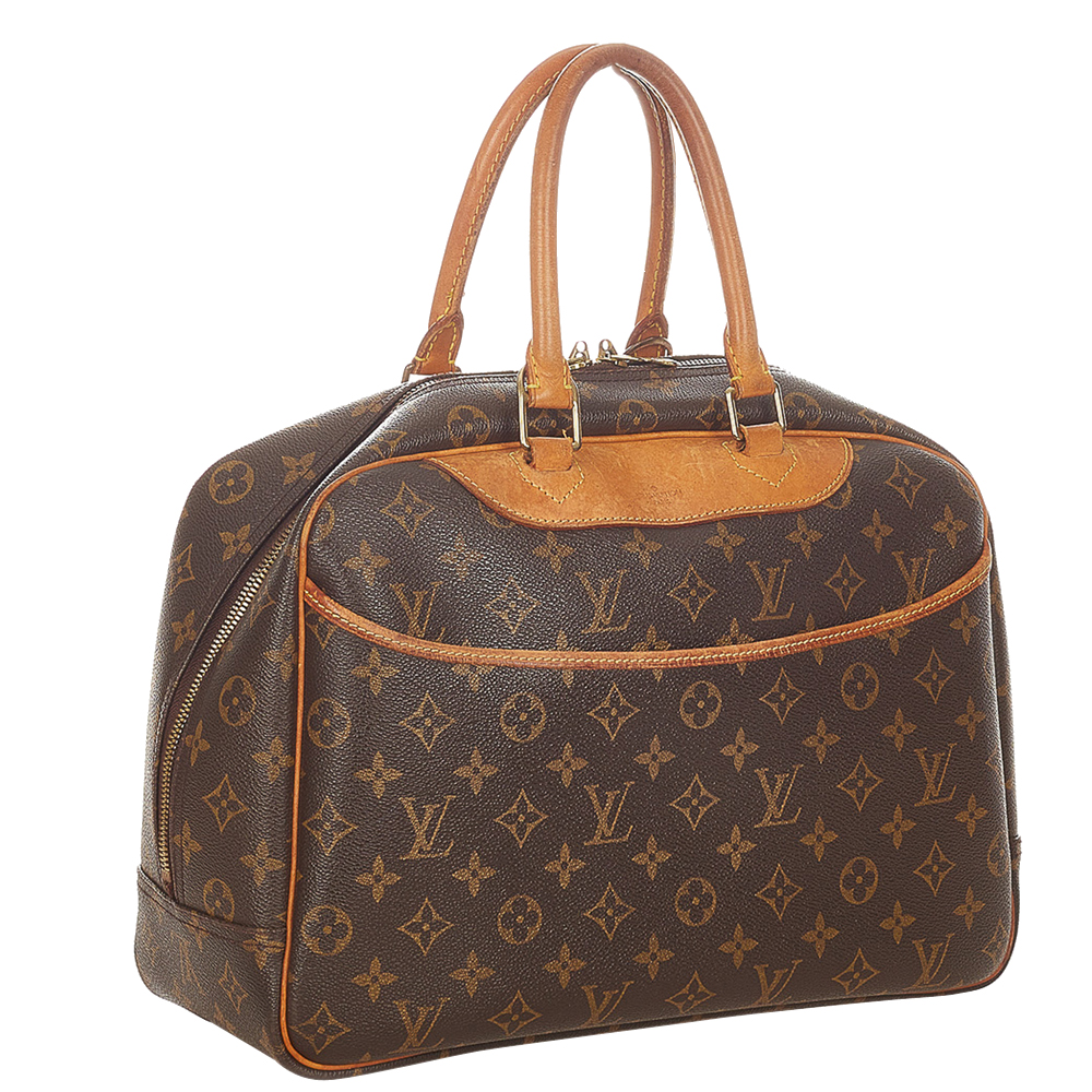 Louis Vuitton Monogram Canvas Deauville Bag, Brown 
Louis Vuitton Monogram Canvas Deauville Bag, Brown
