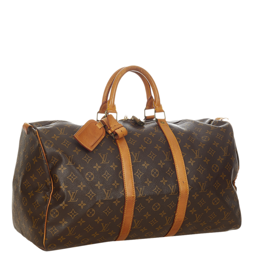 Louis Vuitton Monogram Canvas Keepall 50 Bag