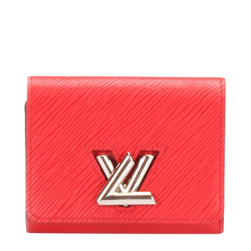 Louis Vuitton Red Epi Leather Twist Compact Wallet