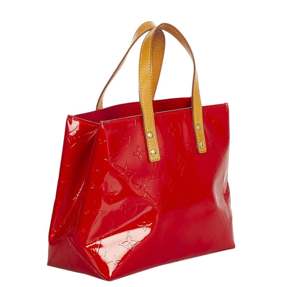Louis Vuitton Red Monogram Vernis Reade PM bag