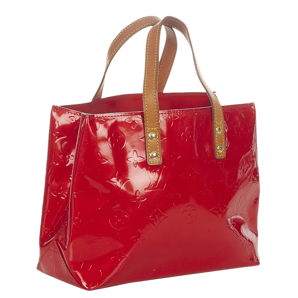 Louis Vuitton Red Monogram Vernis Reade PM bag