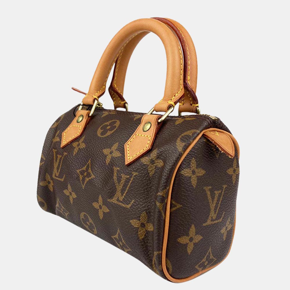 Louis Vuitton Monogram Canvas Speedy Mini Bag, Brown 
Louis Vuitton Monogram Canvas Speedy Mini Bag, Brown