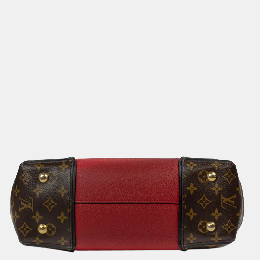 Louis Vuitton Red/Brown Monogram Canvas And Leather W PM Tote Bag