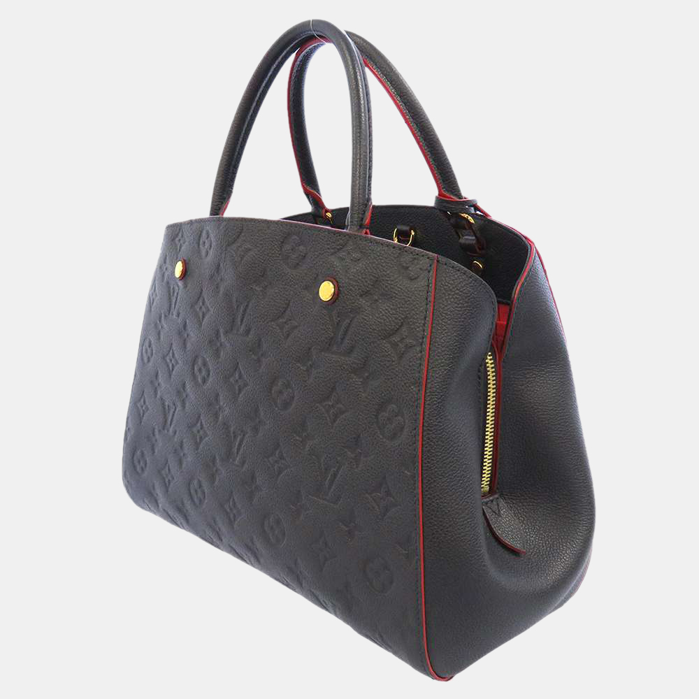 Louis Vuitton Blue/Red Monogram Empreinte Leather Montaigne MM Tote Bag
Louis Vuitton Blue/Red Monogram Empreinte Leather Montaigne MM Tote Bag
