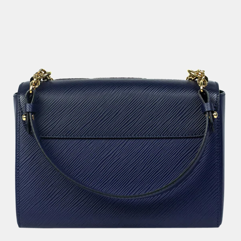 Louis Vuitton Blue Epi Leather Limited Edition Twist Shoulder Bag