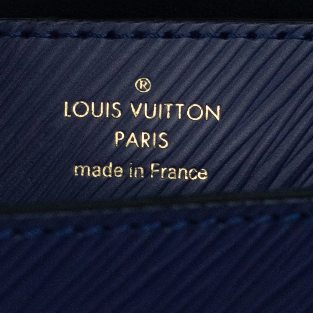 Louis Vuitton Blue Epi Leather Limited Edition Twist Shoulder Bag